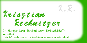 krisztian rechnitzer business card